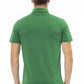 Baldinini Trend Chic Green Cotton Polo with Embroidered Logo