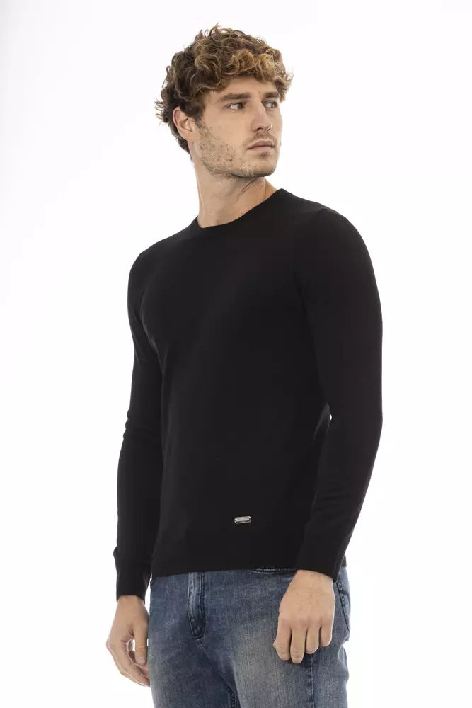 Baldinini Trend Elegant Crew Neck Wool-Blend Sweater