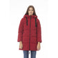 Baldinini Trend Elegant Red Long Down Jacket for Women