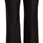 Dolce & Gabbana Chic Silk Cropped Trousers in Timeless Black
