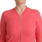 Blumarine Elegant Pink Full Zip Sweater