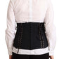 Dolce & Gabbana Chic Black Corset Belt Top