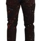 Dolce & Gabbana Elegant Multicolored Painted Denim Jeans