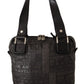 WAYFARER Chic Black and Gray Fabric Shoulder Handbag