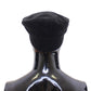 Dolce & Gabbana Black Cotton Logo Newsboy Cap Hat Cabbie