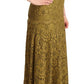 Dolce & Gabbana Elegant Lace Floor-Length Sleeveless Gown