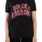 Dolce & Gabbana Chic Black Crew Neck Logo Tee