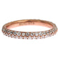 Nialaya Chic Pink Crystal-Encrusted Silver Ring