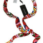 Dolce & Gabbana Multicolor Silk Cotton Carretto Rose Pattern Wrap Belt