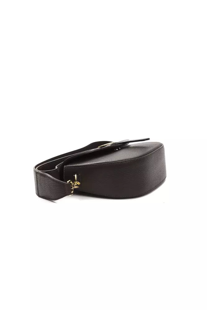 Pompei Donatella Brown Leather Crossbody Bag